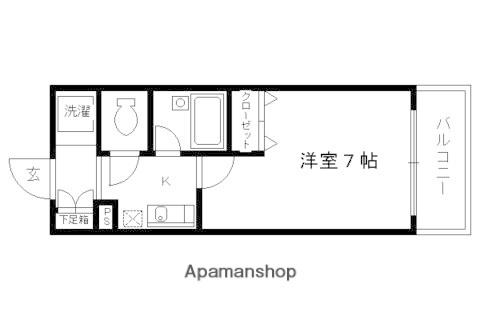 大晋メゾネ四条大宮(1K/10階)の間取り写真