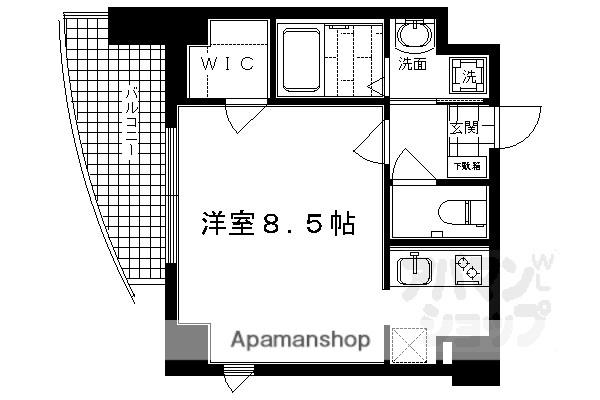 サムティ京都二条(1K/4階)の間取り写真