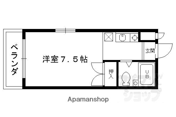 バルーンクラブI.II(1K/2階)の間取り写真