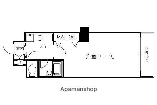 デリード&サンヴェール桂川東(1K/2階)の間取り写真
