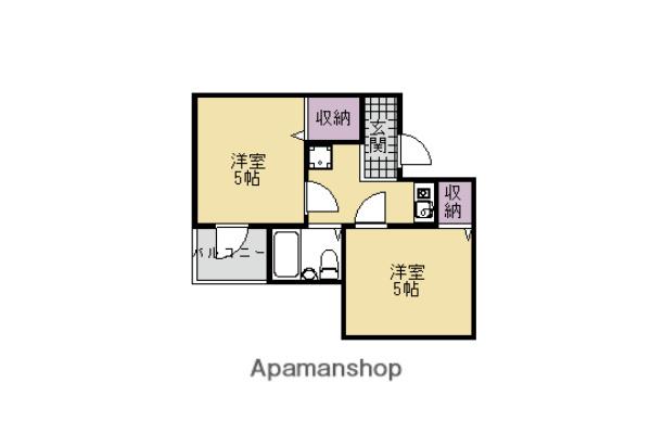 アメニティー京都一番館(2K/2階)の間取り写真