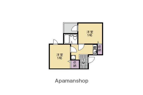 アメニティー京都一番館(2K/4階)の間取り写真
