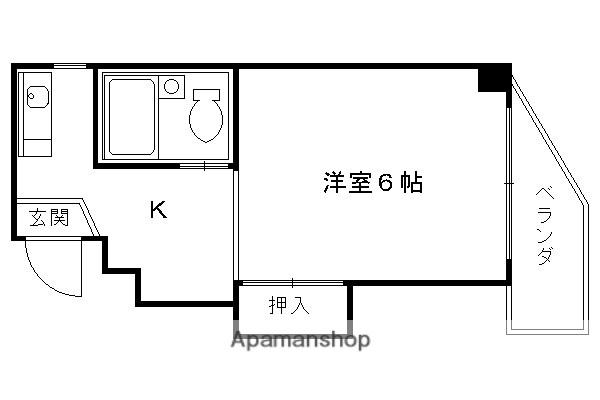 コーポ松本(1K/1階)の間取り写真
