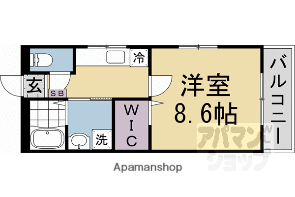 プチ・かわそう(1K/3階)の間取り写真
