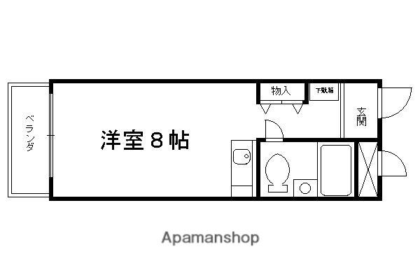 グランデ西京極(ワンルーム/3階)の間取り写真