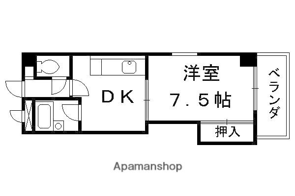 REDMOA(1DK/2階)の間取り写真