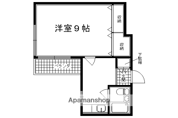 第2正美堂ビル(1K/3階)の間取り写真