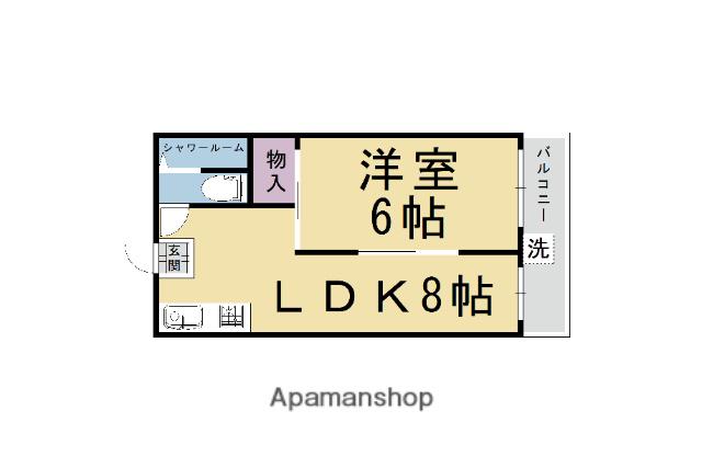 アーバンヒル太秦(1LDK/1階)の間取り写真