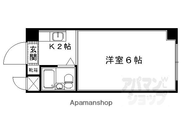 NRハイツ(1K/2階)の間取り写真