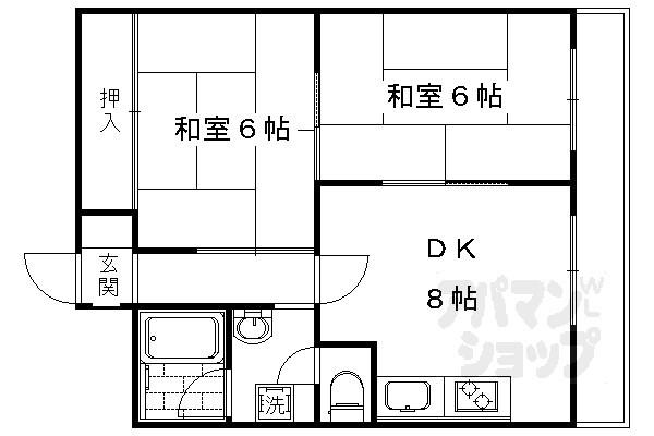 ロイヤルコーポ(1LDK/6階)の間取り写真