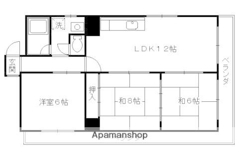 シベール阪急桂(3LDK/3階)の間取り写真