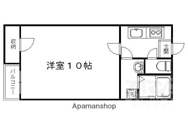 クレイノSAGA(1K/1階)の間取り写真