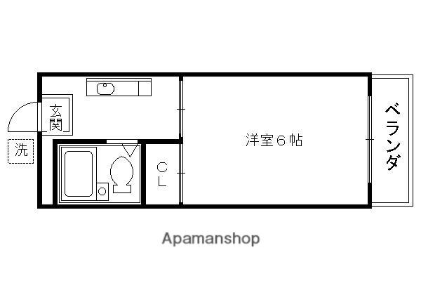 RICO1(1K/2階)の間取り写真