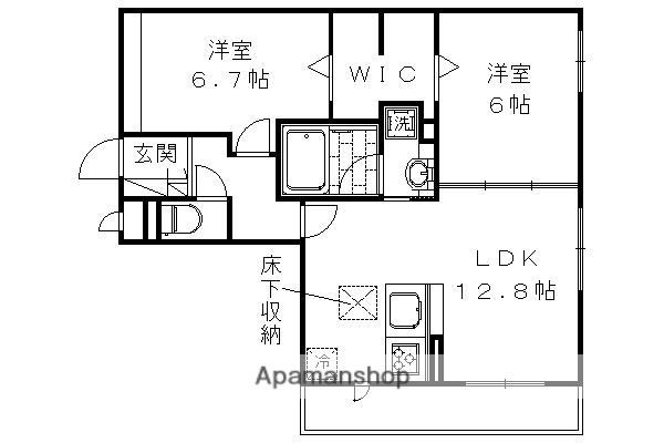 BNEXT 嵯峨(2LDK/1階)の間取り写真