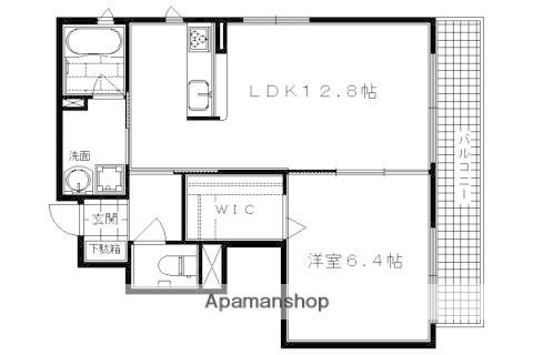 デリシア(1LDK/1階)の間取り写真