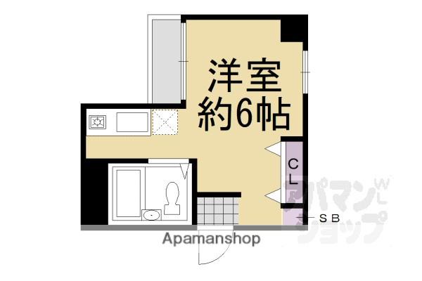 バインオーク クリビア(1K/3階)の間取り写真