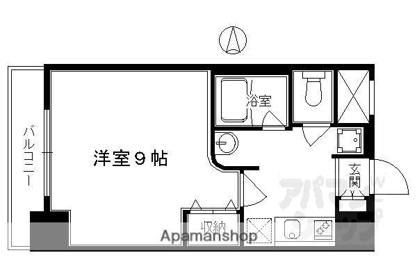サンジョルノ室町(1K/4階)の間取り写真