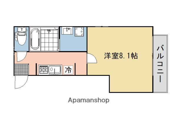ピアハウス(1K/1階)の間取り写真