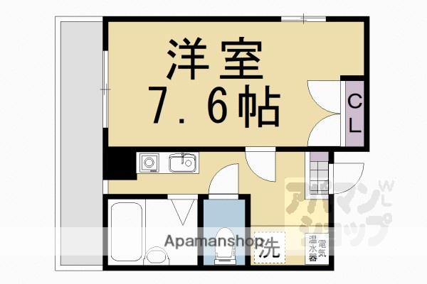 OCTHILL(1K/7階)の間取り写真