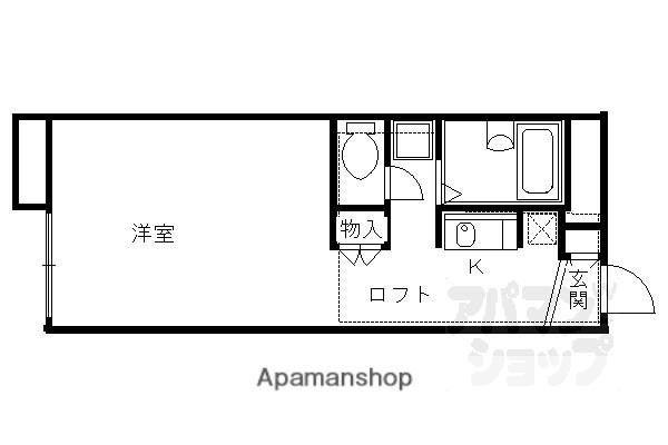 レオパレスイシナダ(1K/2階)の間取り写真