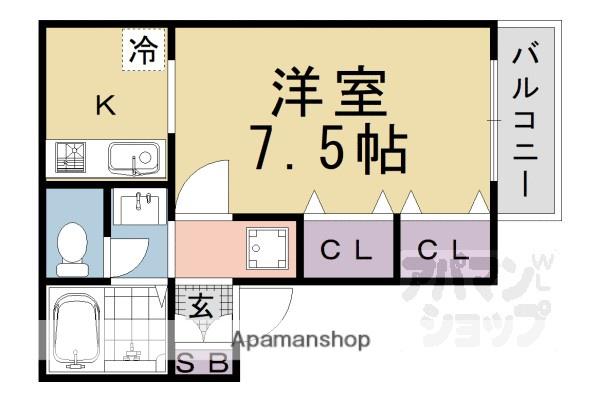 プレミール・ルナ(1K/1階)の間取り写真