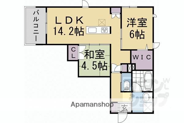 SORAIRO HILLS 空彩ヒルズ(2LDK/2階)の間取り写真