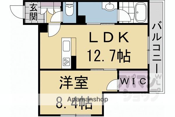 グランコート北浦(1LDK/2階)の間取り写真