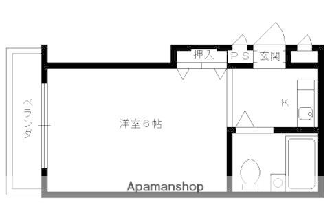 CHEERHOUSE杢(1K/1階)の間取り写真