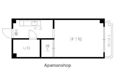VERVE KYOTO(1K/2階)の間取り写真