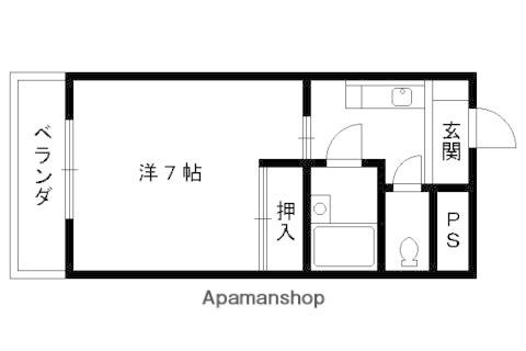 第7レジデンス春田(1K/4階)の間取り写真
