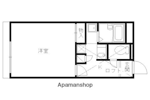 レオパレス洛西(1K/2階)の間取り写真