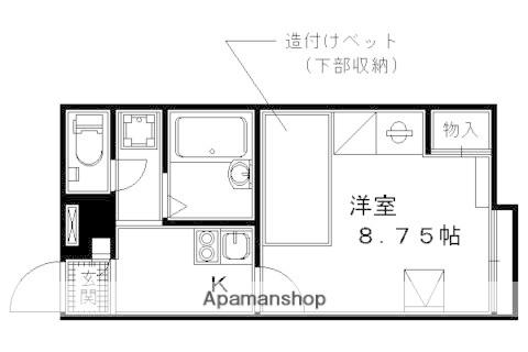 レオパレス嵯峨野(1K/2階)の間取り写真