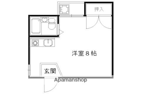 ジュネス常盤(ワンルーム/2階)の間取り写真