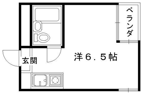 RINSコーポラティヴハウス(1K/1階)の間取り写真