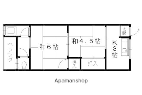 光風荘(2K/1階)の間取り写真