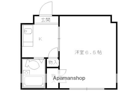 ヴィラ藤ヶ森(1K/1階)の間取り写真