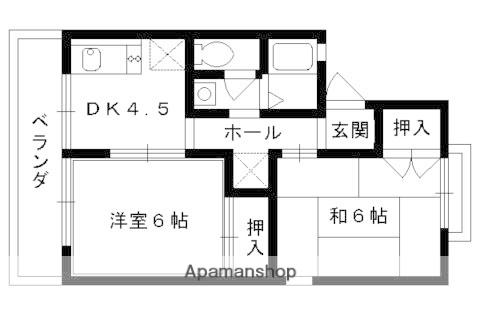 セジュールエル(1LDK/1階)の間取り写真