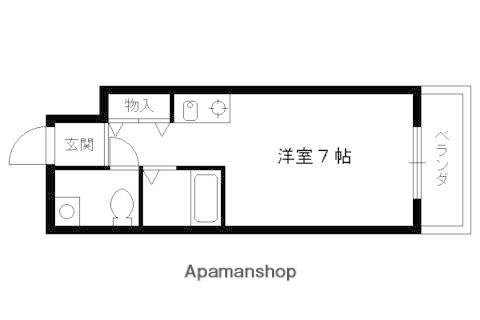 第3藤岡マンション(1K/4階)の間取り写真