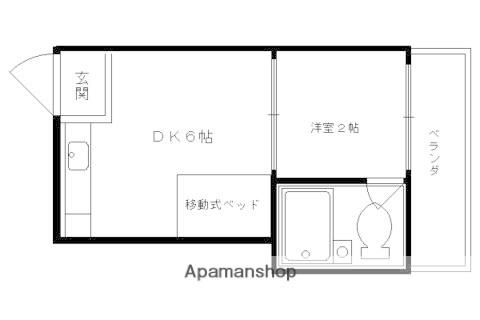 第1レジデンス春田(1DK/4階)の間取り写真