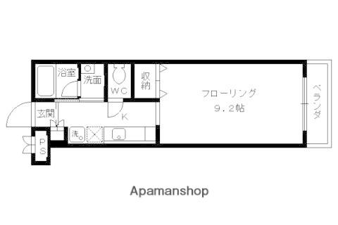 HILL VALLEY(1K/2階)の間取り写真