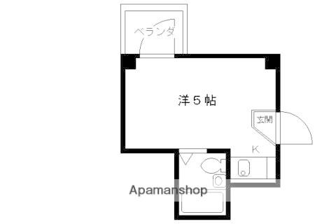 コーポ東代(ワンルーム/3階)の間取り写真