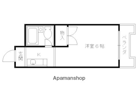 フォレストハウス(1K/2階)の間取り写真