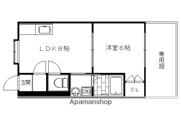 西院春栄町(1LDK)の間取り写真