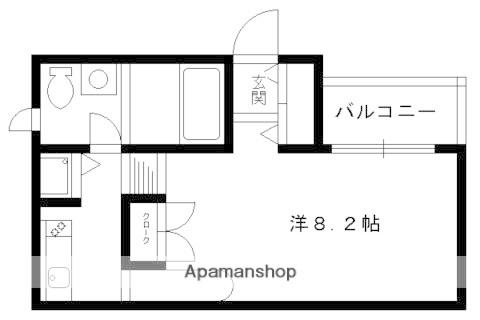 DS JUNO(1K/3階)の間取り写真