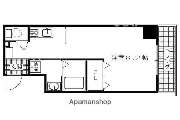 イクスピリオド五条(1K/5階)の間取り写真
