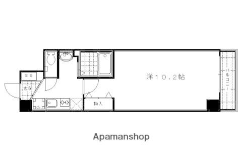アルトシュロス四条大宮(1K/2階)の間取り写真