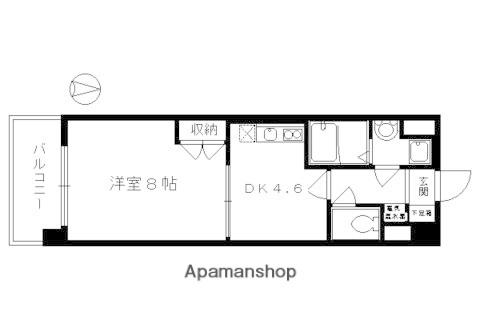 リーフセラ七条(1DK/5階)の間取り写真