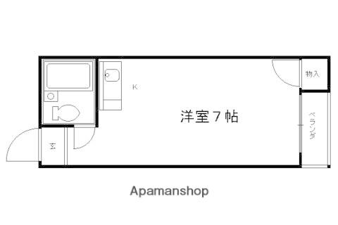 エムズ太秦(ワンルーム/2階)の間取り写真