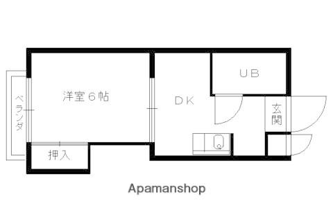 カサペルダーニョ(1DK/2階)の間取り写真