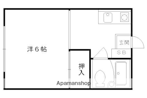 コムホート27(1K/2階)の間取り写真